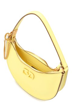 Женская сумка vsling mini VALENTINO желтого цвета, арт. WW2P0W19/RQR | Фото 4 (Сумки-технические: Сумки через плечо; Материал: Натуральная кожа; Размер: mini)