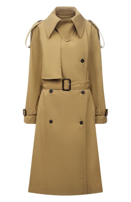 Женский хлопковый тренч LOEWE бежевого цвета по цене 310500 руб., арт. S359338XBE | Фото 1