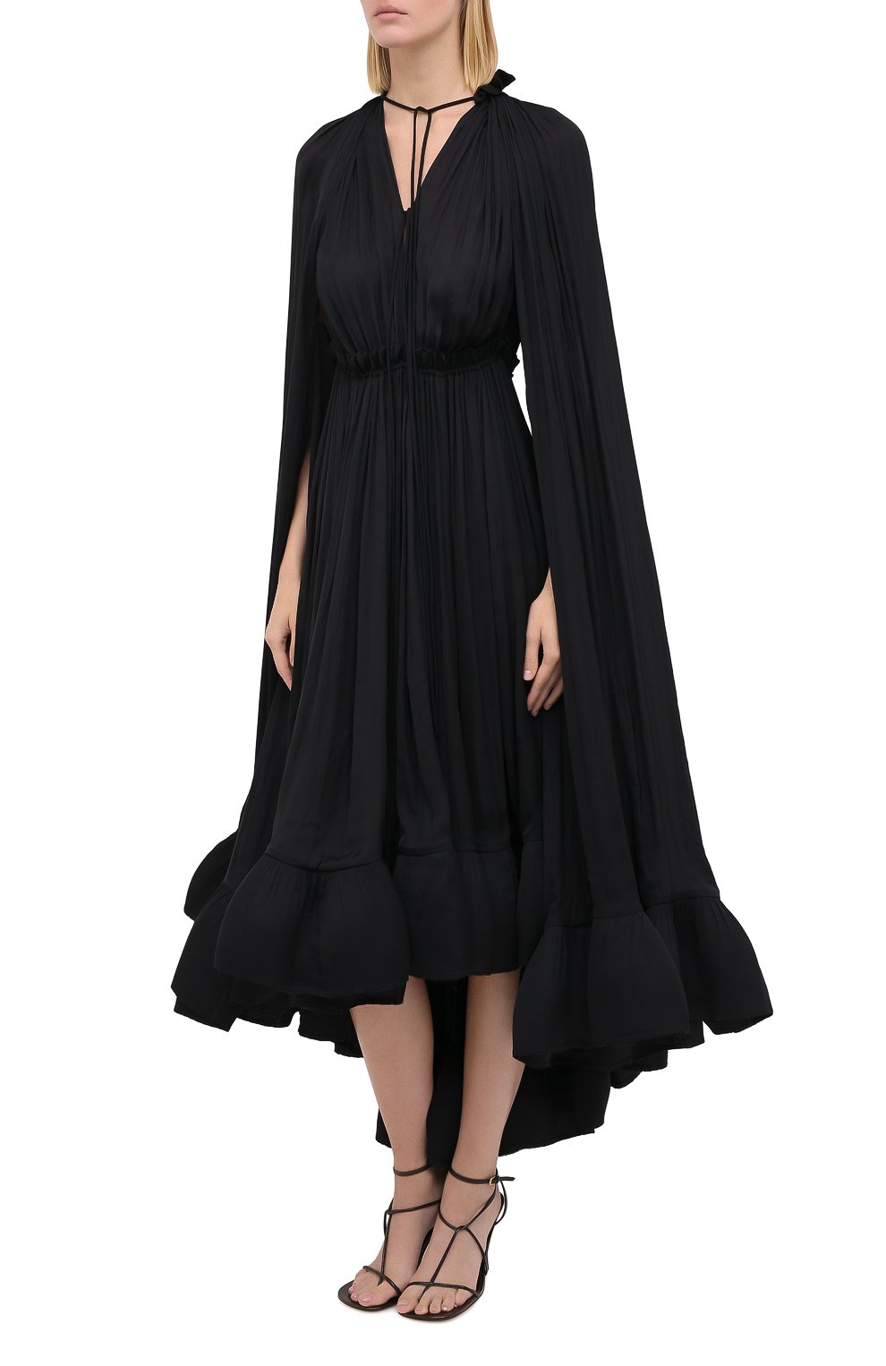 Женское черное платье LANVIN купить в интернет-магазине ЦУМ, арт. RW ...