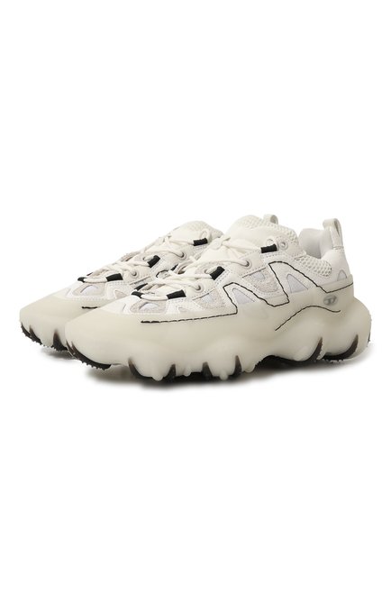 Мужские комбинированные кроссовки s-prototype p1 DIESEL белого цвета по цене 41950 руб., арт. Y03135/P5604 | Фото 1