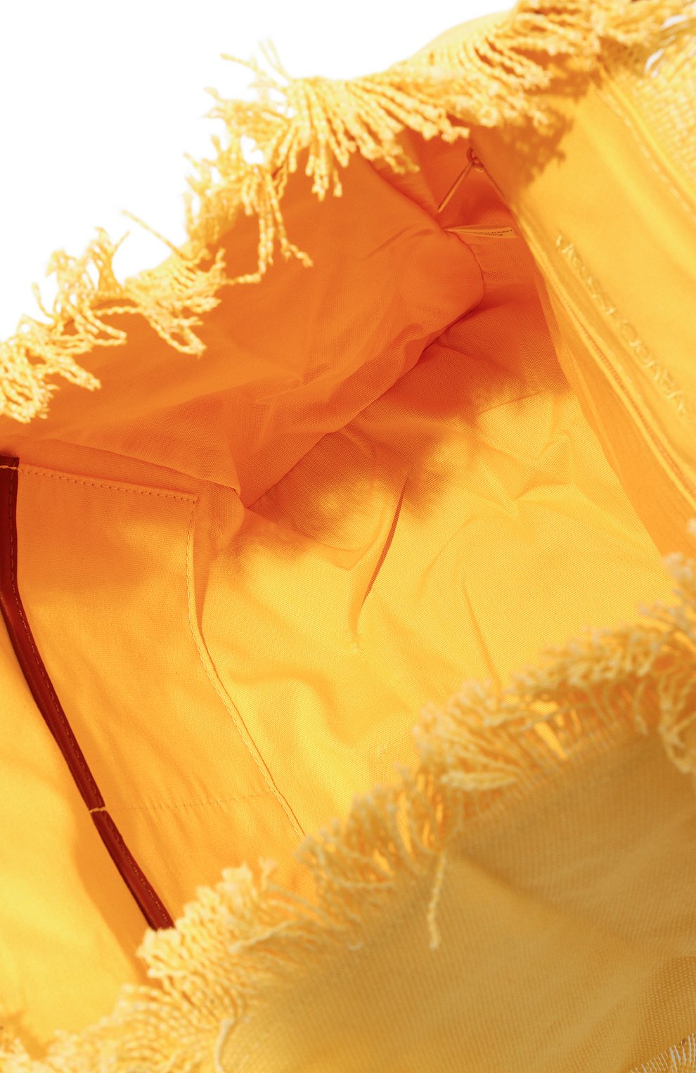 Женский сумка-шопер MELISSA ODABASH желтого цвета, арт. P0RT0 CERV0 | Фото 5 (Сумки-технические: Сумки-шопперы; Размер: medium; Материал сплава: Проставлено; Материал: Текстиль; Драгоценные камни: Проставлено)