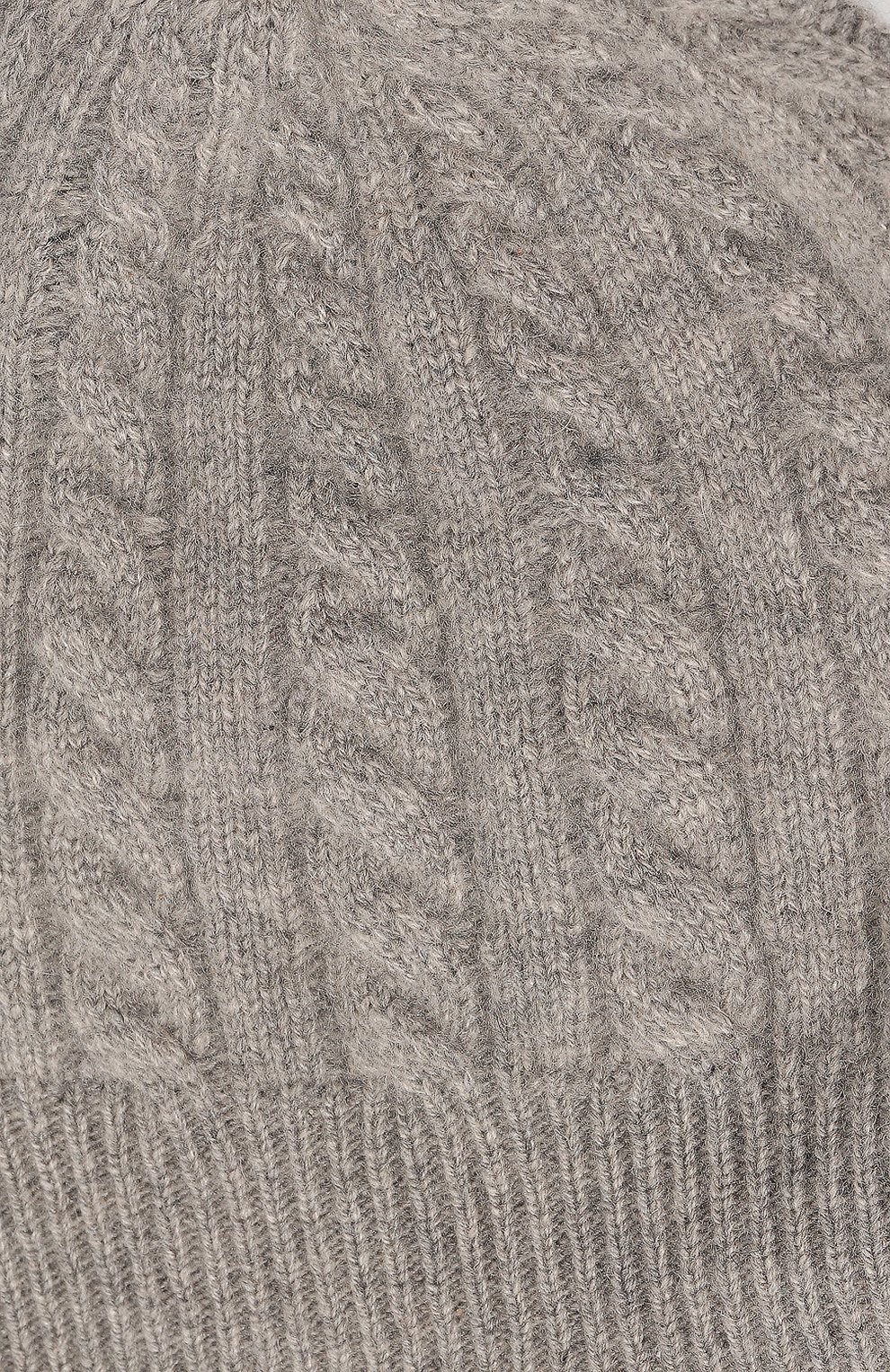 Детского кашемировая шапка OSCAR ET VALENTINE серого цвета, арт. BON05 | Фото 3 (Материал: Текстиль, Кашемир, Шерсть)