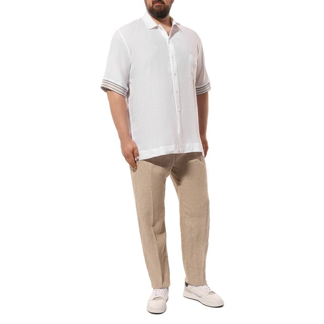 фото Льняная рубашка cortigiani