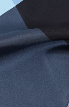 Мужской шелковый платок LANVIN синего цвета, арт. HANDKERCHIEFS/5834 | Фото 2 (Материал: Текстиль, Шелк; Материал сплава: Проставлено; Нос: Не проставлено)