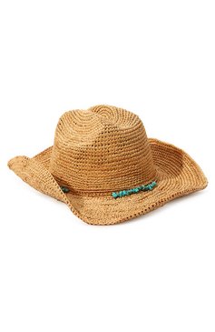 Женская шляпа MELISSA ODABASH бежевого цвета, арт. ELLE | Фото 1 (Материал сплава: Проставлено; Нос: Не проставлено; Материал: Растительное волокно)