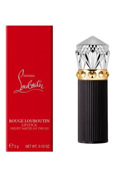 Матовая помада для губ rouge louboutin velvet matte on the go, оттенок jackie's wine CHRISTIAN LOUBOUTIN  цвета, арт. 8435415063357 | Фото 4 (Финишное покрытие: Матовый)