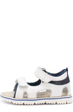 Детские кожаные сандалии с застежками велькро RONDINELLA белого цвета, арт. 4269S/5446 | Фото 2 (Материал внутренний: Натуральная кожа; Статус проверки: Проверено, Проверена категория)