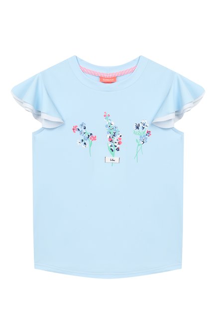 Детская пляжная футболка SUNUVA голубого цвета по цене 5855 руб., арт. S9030/1-6 | Фото 1