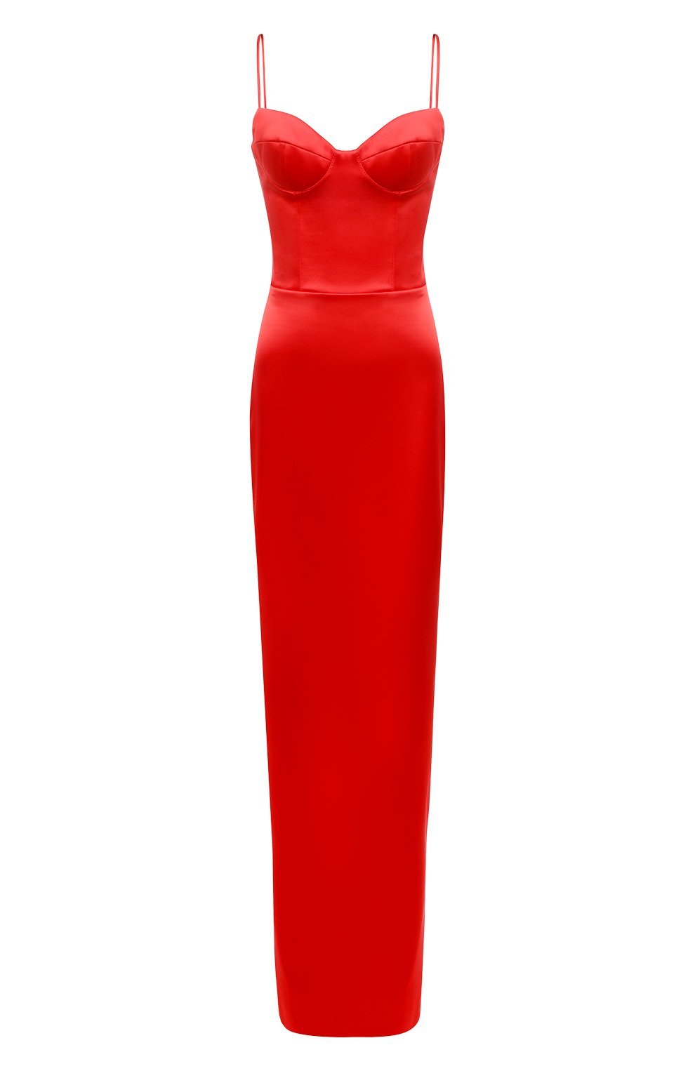 Женское платье RASARIO красного цвета, арт. RS23S031X003 | Фото 1 (Стили: Гламурный; Рукава: На бретелях; Материал внешний: Синтетический материал; Материал подклада: Синтетический материал; Длина Ж (юбки, платья, шорты): Макси; Женское Кросс-КТ: Платье-одежда)