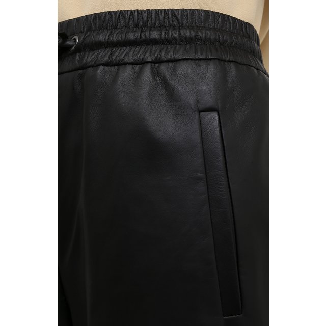 фото Кожаные брюки brunello cucinelli