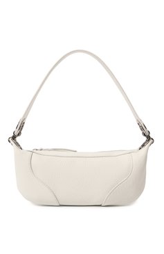 Женская сумка amira mini BY FAR белого цвета, арт. 22CRMINRSWHFLTMED | Фото 1 (Сумки-технические: Сумки top-handle; Материал: Натуральная кожа)