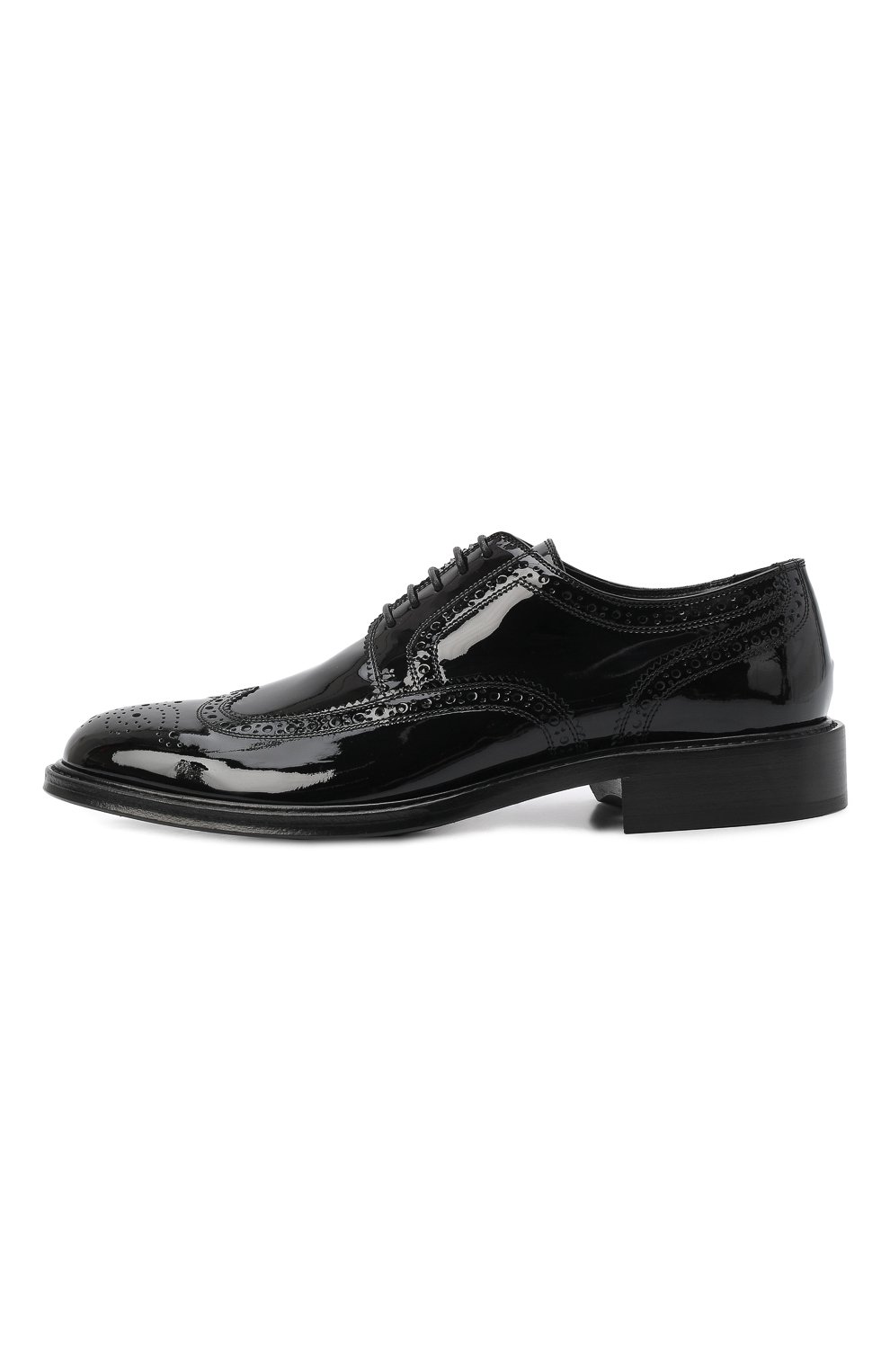 Мужские кожаные дерби SAINT LAURENT черного цвета, арт. 669324/1TV00 | Фото 4 (Мужское Кросс-КТ: Броги-обувь, Вечерняя обувь; Материал внутренний: Натуральная кожа; Стили: Классический)