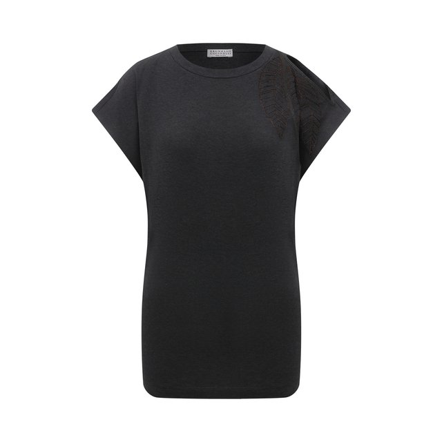 фото Хлопковая футболка brunello cucinelli