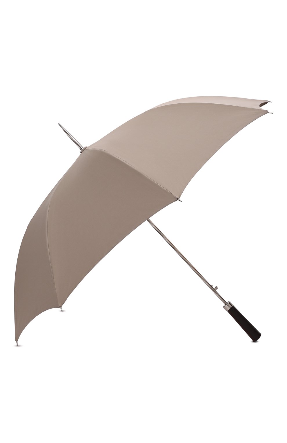 Женский зонт-трость LORO PIANA серого цвета, арт. FAM1314 | Фото 2 (Материал: Текстиль, Металл)