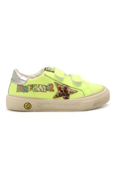 Мужского кеды superstar GOLDEN GOOSE DELUXE BRAND желтого цвета, арт. GYF00198.F001262 | Фото 5 (Мальчики Кросс-КТ: Обувь-низкие; Региональные ограничения белый список (Axapta Mercury): RU; Кросс-КТ: велькро)