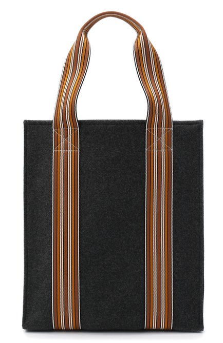 Женский сумка-шопер suitcase stripe LORO PIANA темно-серого цвета по цене 238000 руб., арт. FAL4563 | Фото 1