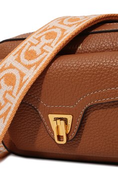 Женская сумка beat soft mini COCCINELLE коричневого цвета, арт. E1 LF5 55 04 01 | Фото 3 (Сумки-технические: Сумки через плечо; Материал: Натуральная кожа; Размер: mini; Ремень/цепочка: На ремешке)