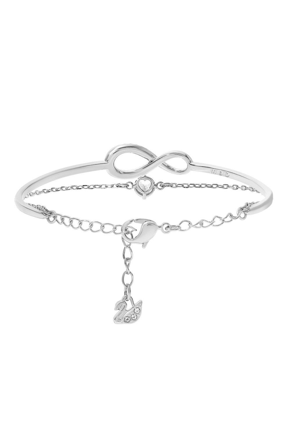 Женский браслет infinity SWAROVSKI серебряного цвета, арт. 5520584 | Фото 3 (Региональные ограничения белый список (Axapta Mercury): Не проставлено; Нос: Не проставлено; Материал: Металл)