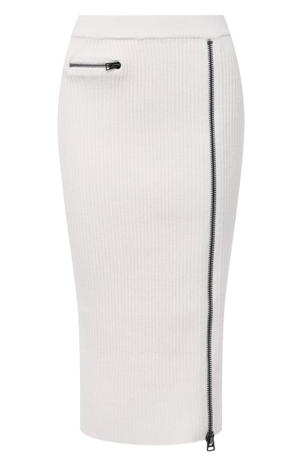 Женская шерстяная юбка TOM FORD белого цвета, арт. GCK081-YAX262 | Фото 1 (Материал внешний: Шерсть; Длина Ж (юбки, платья, шорты): Миди; Женское Кросс-КТ: Юбка-одежда; Региональные ограничения белый список (Axapta Mercury): RU)