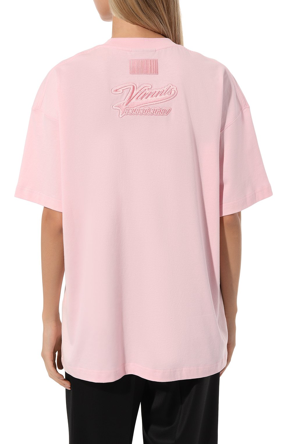 Мужского хлопковая футболка VTMNTS розового цвета, арт. VL18TR650K | Фото 4 (Региональные ограничения белый список (Axapta Mercury): Не проставлено; Принт: С принтом; Нос: Не проставлено; Материал внешний: Хлопок)