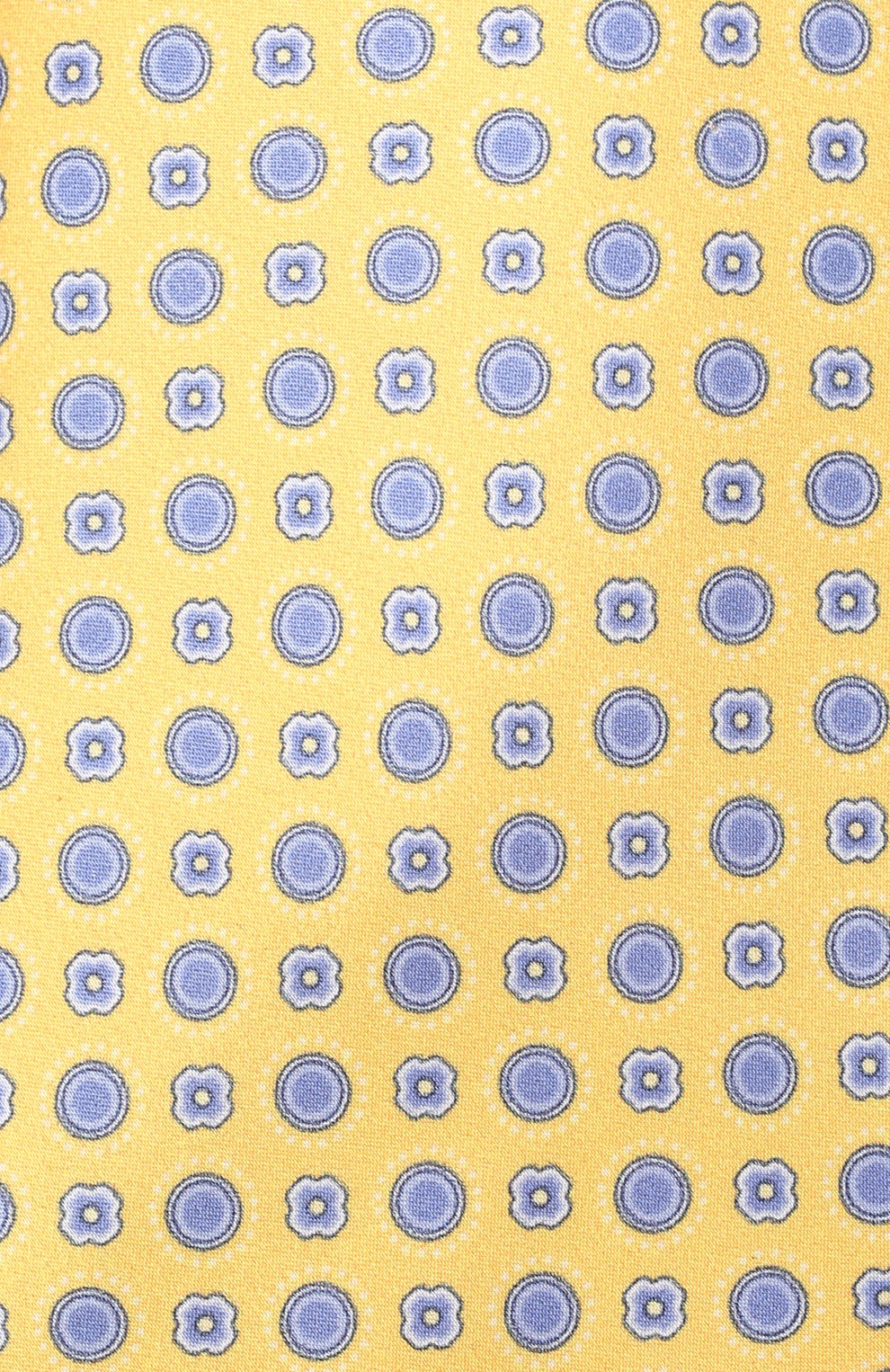 Мужской шелковый галстук CORNELIANI желтого цвета, арт. 89U302-2120326/00 | Фото 4 (Принт: С принтом; Материал: Текстиль, Шелк)