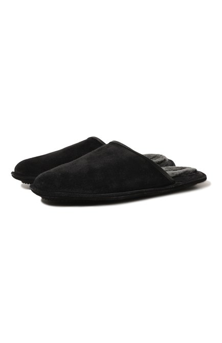 Мужского домашние замшевые туфли HOMERS AT HOME темно-серого цвета по цене 19450 руб., арт. 13567/CR0STA | Фото 1