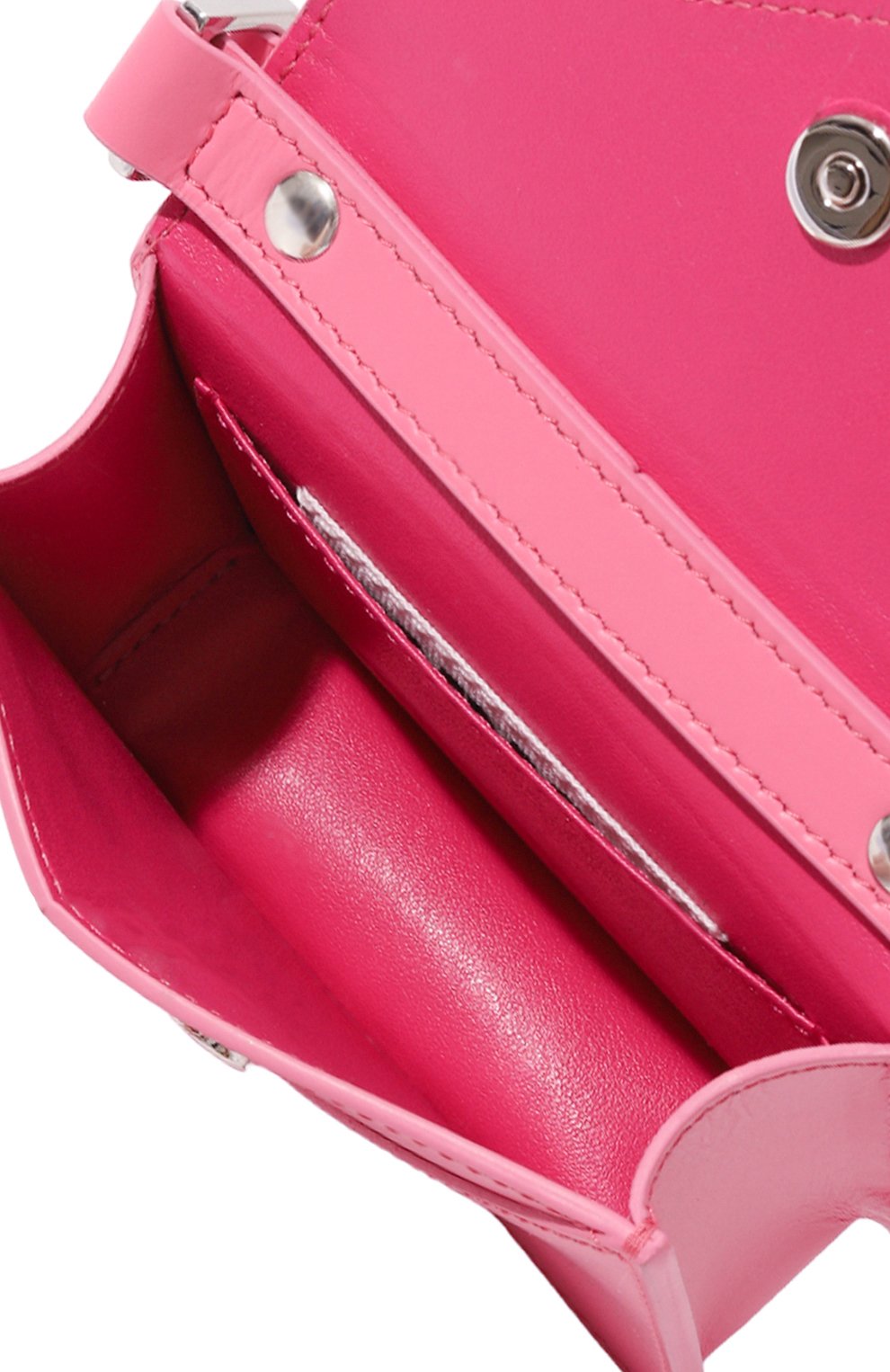 Женская сумка japanese small MM6 розового цвета, арт. SB6ZI0006/P5546 | Фото 5 (Сумки-технические: Сумки через плечо; Материал: Натуральная кожа; Материал сплава: Проставлено; Ремень/цепочка: На ремешке; Драгоценные камни: Проставлено; Размер: small)