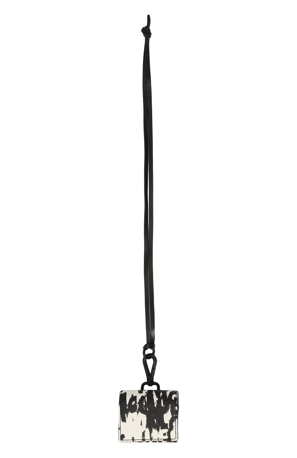 Кожаный чехол для airpods pro ALEXANDER MCQUEEN черно-белого цвета, арт. 687387 1AAHZ | Фото 4