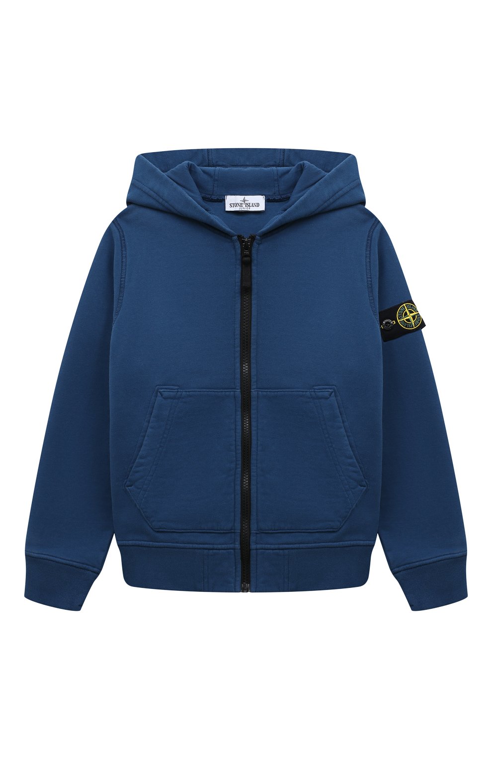 Хлопковая толстовка STONE ISLAND детский синего цвета — купить в ...