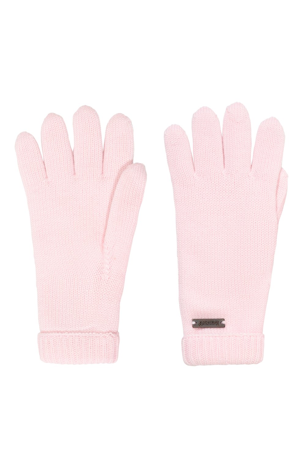 Детские шерстяные перчатки IL TRENINO светло-розового цвета, арт. CL-4063/J | Фото 2 (Материал: Текстиль, Шерсть; Материал сплава: Проставлено; Нос: Не проставлено)