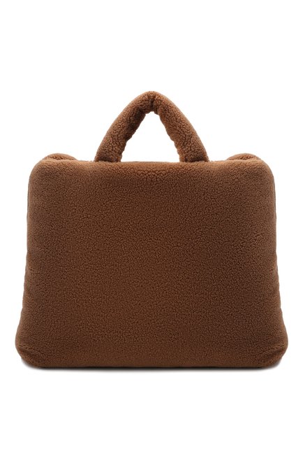 Женский сумка-шопер KASSL EDITIONS коричневого цвета, арт. H0L21B03310012 | Фото 1 (Материал: Текстиль; Размер: large; Сумки-технические: Сумки-шопперы)