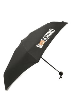 Женский складной зонт MOSCHINO черного цвета, арт. 8430-SUPERMINI | Фото 2 (Материал: Текстиль, Синтетический материал, Металл)