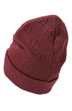 Женская шапка GUCCI розового цвета, арт. 661488 3GACM | Фото 3 (Материал: Текстиль, Пластик, Синтетический материал; Материал сплава: Проставлено; Нос: Не проставлено)