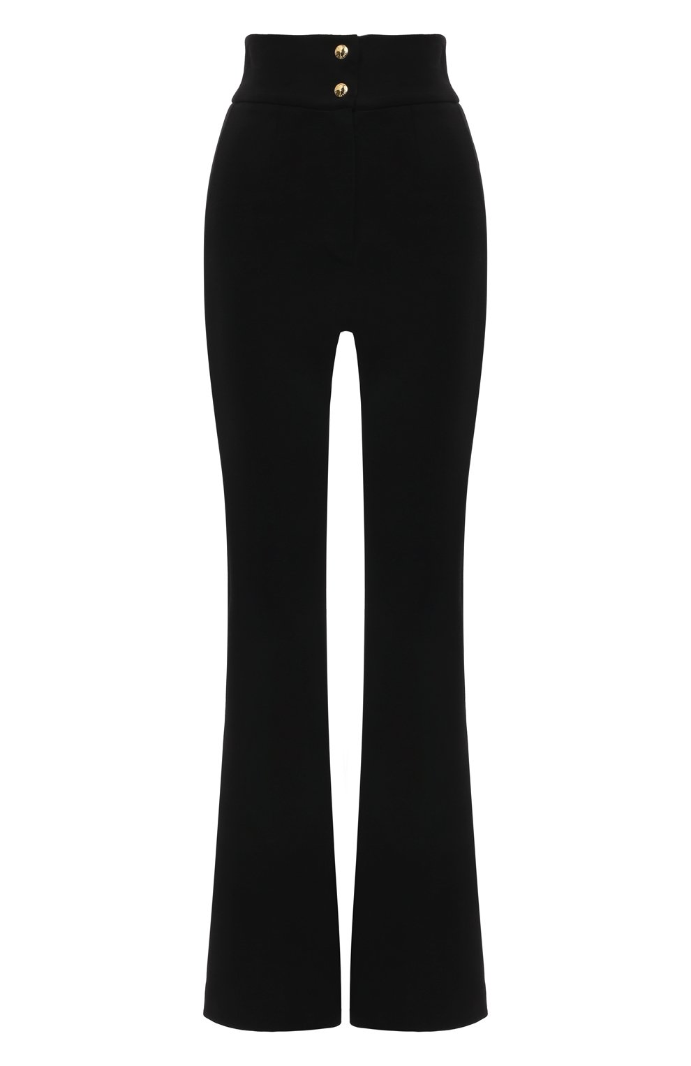 Женские брюки DOLCE & GABBANA черного цвета, арт. FTCZ7T/FUGI7 | Фото 1 (Длина (брюки, д жинсы): Удлиненные; Женское Кросс-КТ: Брюки-одежда; Материал внешний: Синтетический материал; Материал сплава: Проставлено; Силуэт Ж (брюки и джинсы): Расклешенные; Драгоценные камни: Проставлено; Стили: Кэжуэл)