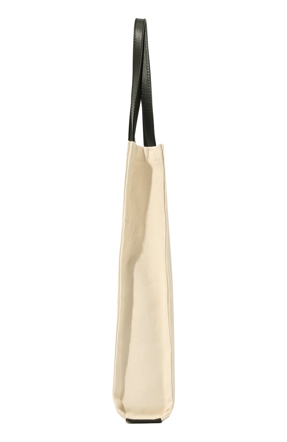 Женский сумка-тоут logo JIMMY CHOO кремвого цвета, арт. LOGOTOTEFFQ | Фото 4 (Сумки-технические: Сумки-шопперы; Материал: Текстиль; Размер: large)