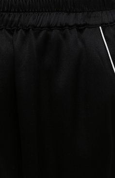 Женские шелковые шорты DOLCE & GABBANA черного цвета, арт. FTB0NT/FU1AU | Фото 5 (Материал внешний: Шелк; Женское Кросс-КТ: Домашние шорты; Региональные ограничения белый список (Axapta Mercury): RU)
