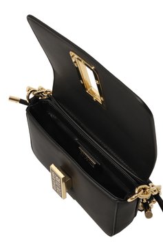 Женская сумка VERSACE JEANS COUTURE черного цвета, арт. 74VA4BR2/ZS585 | Фото 5 (Сумки-техниче ские: Сумки top-handle; Материал: Текстиль)