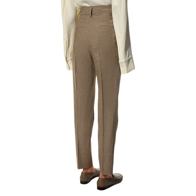 фото Брюки из шерсти и льна brunello cucinelli