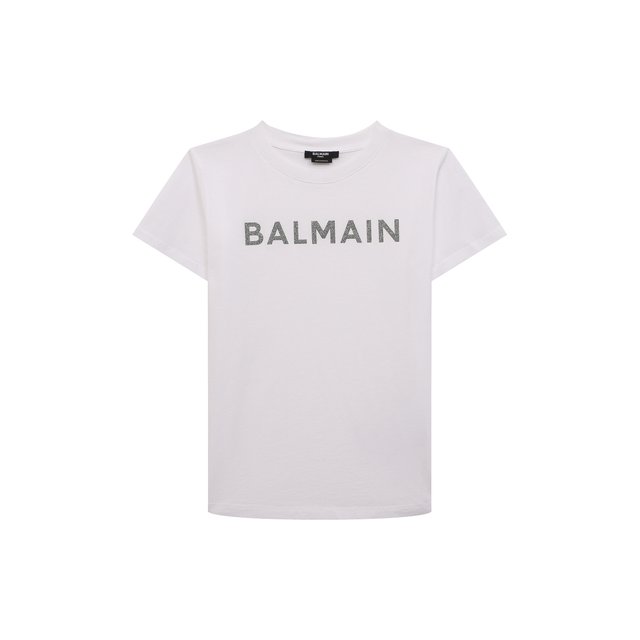 Хлопковая футболка Balmain BS8A31