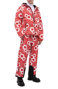Мужская утепленная куртка PRADA красного цвета, арт. SGC025-10UU-F0976-212 | Фото 2 (Кросс-КТ: Куртка, другое; Материал внешний: Синтетический материал; Мужское Кросс-КТ: утепленные куртки; Стили: Спорт-шик; Длина (верхняя одежда): Короткие)