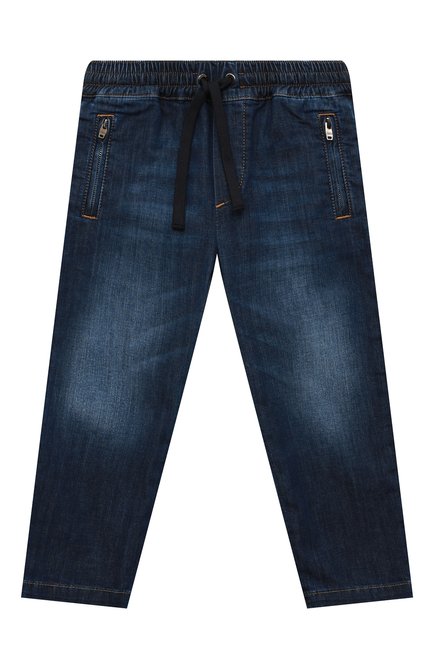 Детские джинсы DOLCE & GABBANA синего цвета по цене 24100 руб., арт. L43P02/LD946/2-6 | Фото 1