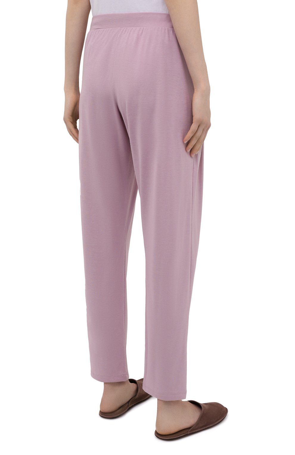 Женские брюки HANRO светло-розового цвета, арт. 077880 | Фото 4 (Женское Кросс-КТ: Брюки-белье; Материал внешний: Синтетический материал, Хлопок)