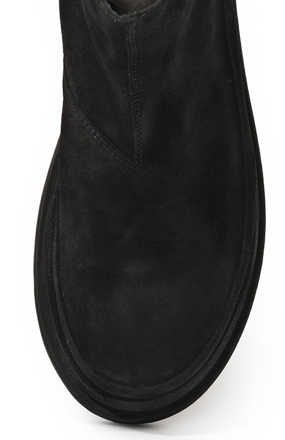 Мужские замшевые сапоги MOMA черного цвета, арт. 56303C-SA | Фото 6 (Материал внутренний: Натуральная кожа; Материал сплава: Проставлено; Материал утеплителя: Без утеплителя; Подошва: Массивная; Драгоценные камни: Проставлено;  Мужское Кросс-КТ: Сапоги-обувь; Материал внешний: Замша)