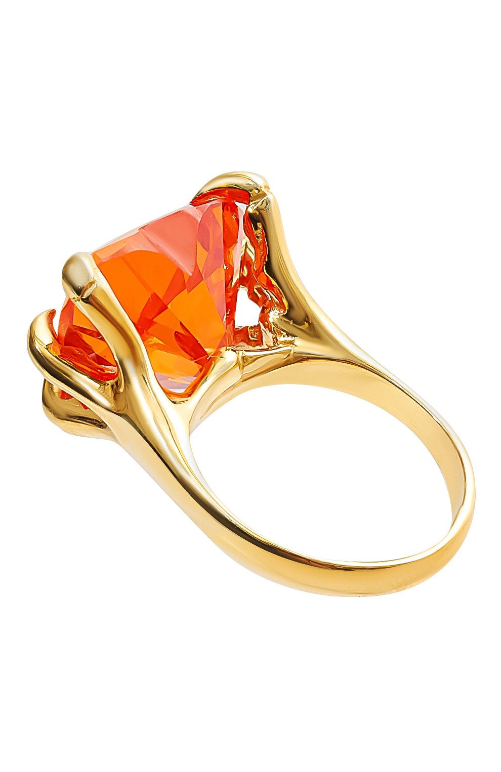 Женское кольцо сердце в когтях DZHANELLI оранжевого цвета, арт. 00268 | Фото 3 (Материал: Серебро; Региональные ограничения белый список (Axapta Mercury): Не проставлено; Нос: Не проставлено)