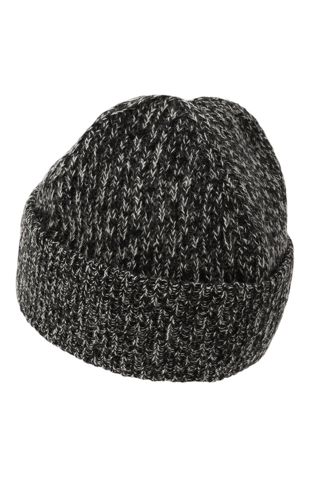 Женская шерстяная шапка GANNI черного цвета, арт. A4938 | Фото 3 (Материал: Текстиль, Шерсть; Материал сплава: Проставлено; Нос: Не проставлено)