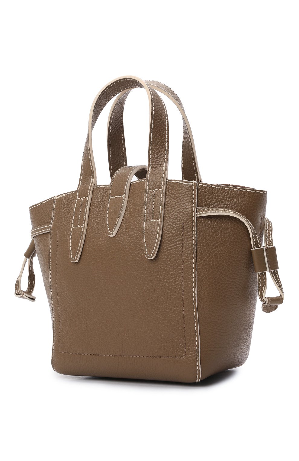Женский сумка-тоут furla net mini FURLA коричневого цвета, арт. BASRFUA | Фото 3 (Сумки-технические: Сумки-шопперы; Материал: Натуральная кожа; Размер: mini; Ремень/цепочка: На ремешке)
