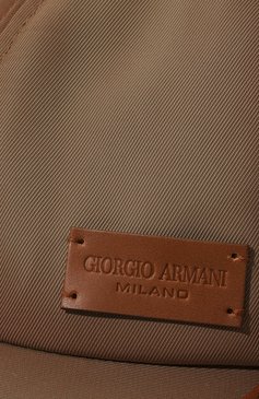 Мужской бейсболка GIORGIO ARMANI бежевого цвета, арт. 747414/3R501 | Фото 4 (Материал: Текстиль, Синтетический материал; Матери ал сплава: Проставлено; Нос: Не проставлено)