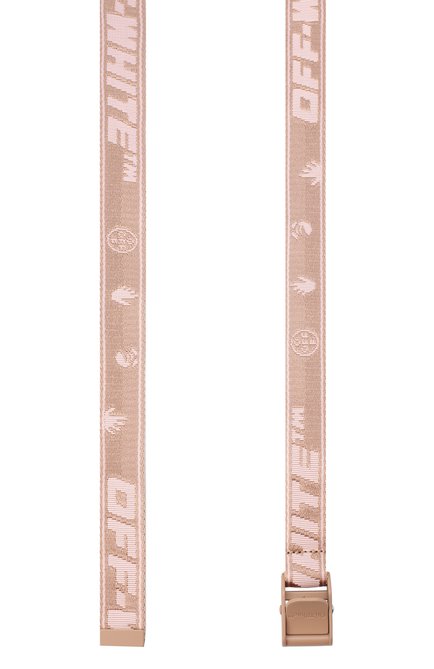 Женский текстильный ремень OFF-WHITE розового цвета, арт. 0WRB042R21FAB001 | Фото 2 (Материал: Текстиль, Синтетический материал)