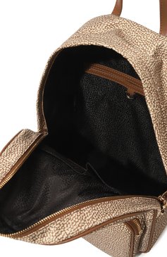 Женский рюкзак portrait medium BORBONESE бежевого цвета, арт. 933028 | Фото 5 (Материал: Текстиль; Стили: Кэжуэл)