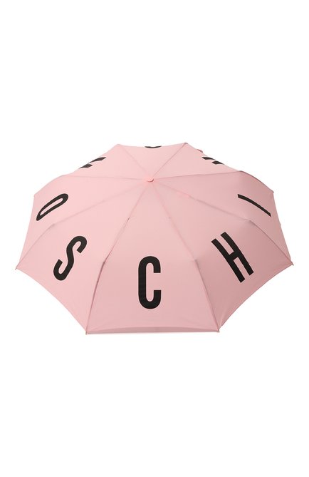 Женский складной зонт MOSCHINO розового цвета, арт. 8911 0PENCL0SE | Фото 1 (Материал: Синтетический материал, Металл, Текстиль; Материал сплава: Проставле�но; Нос: Не проставлено)